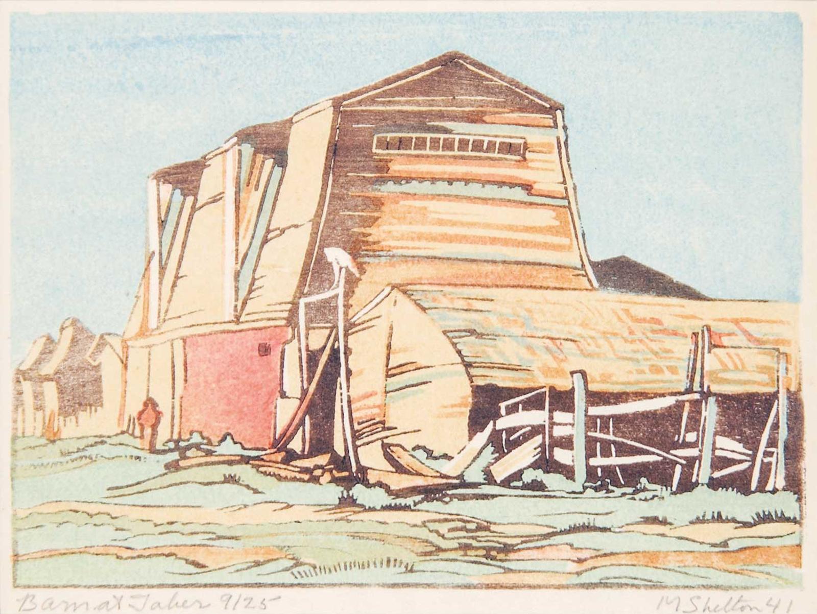 Margaret Dorothy Shelton (1915-1984) - Barn at Taber  #9/25