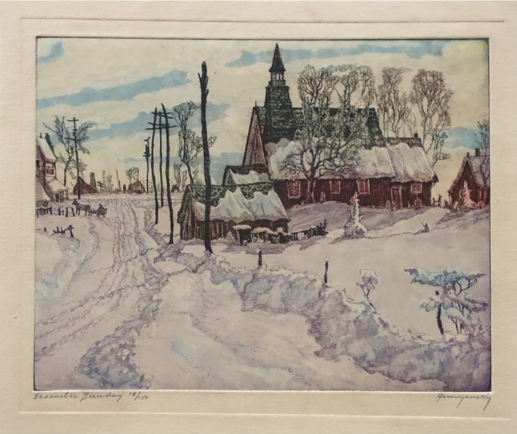 Nicholas Hornyansky (1896-1965) - December Sunday