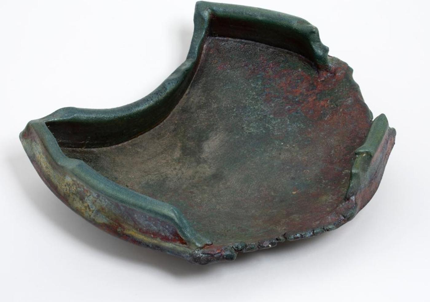 Donovan T. Chester (1940) - Half Moon Raku Footed Dish