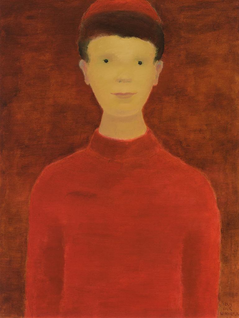 Jean Paul Lemieux (1904-1990) - Portrait de garçon en rouge
