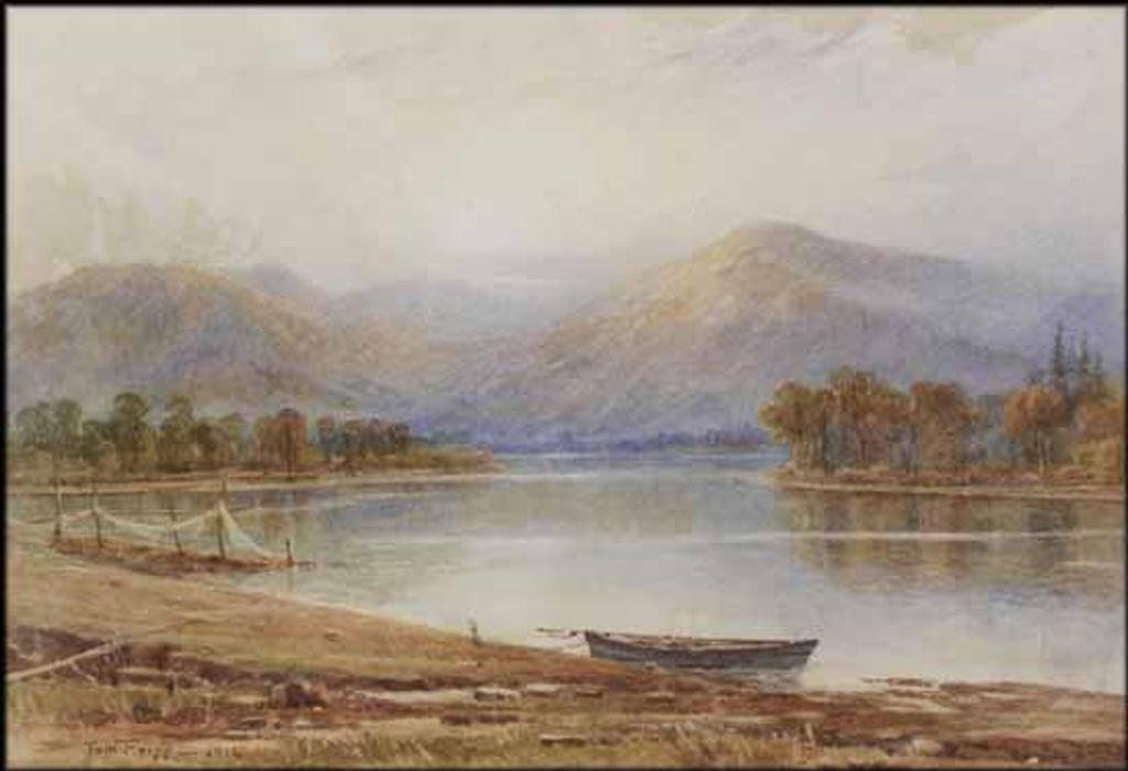Thomas William Fripp (1864-1931) - Sunset on Fraser River, Hatzic, BC