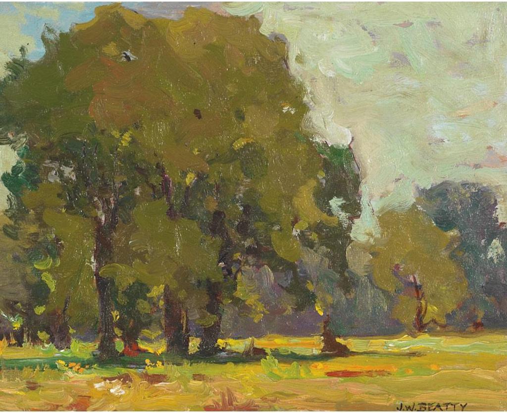John William (J.W.) Beatty (1869-1941) - Summer Landscape
