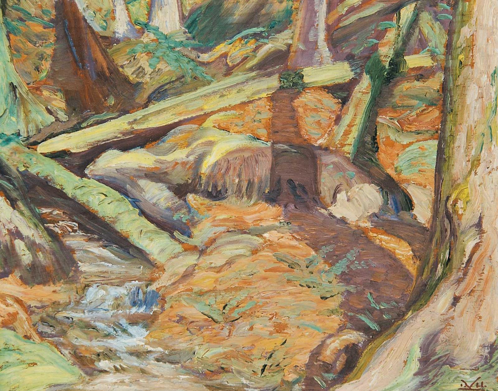Illingworth Holey (Buck) Kerr (1905-1989) - Mossy Logs, Cultus Lake
