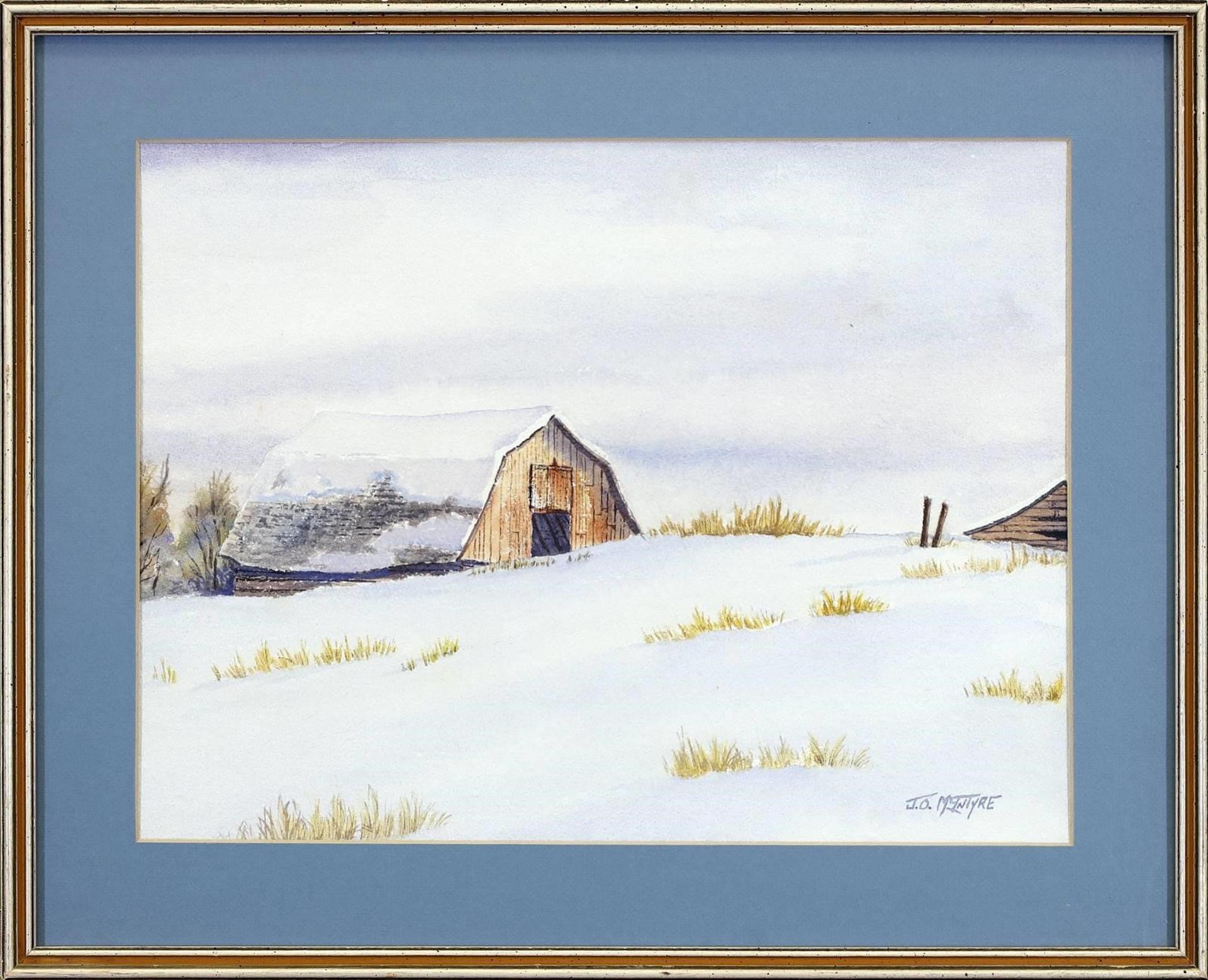 James Olaf Mcintyre (1943) - Untitled, Winter Barn
