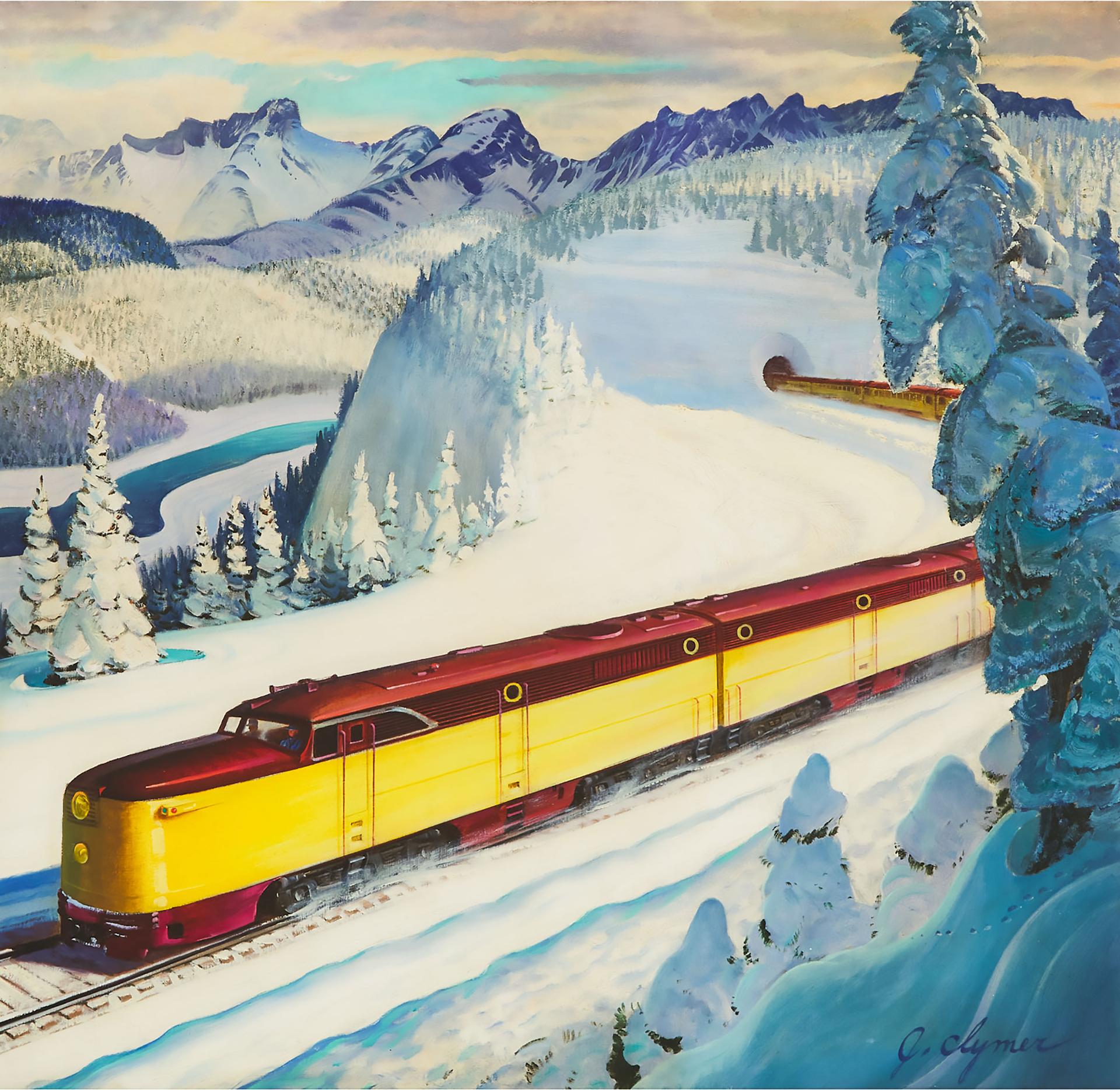 John Ford Clymer (1907-1989) - Journey Trough The Rockies, Circa 1946