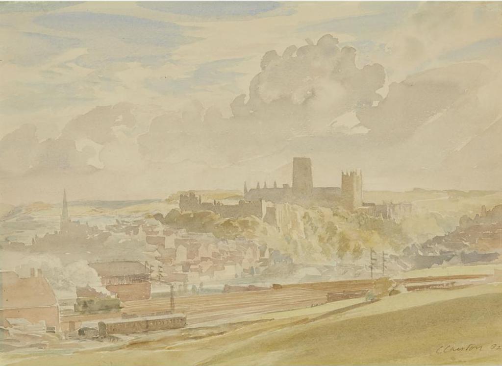 Charles Sidney Cheston (1882-1960) - Durham Cathedral And Castle, 1932