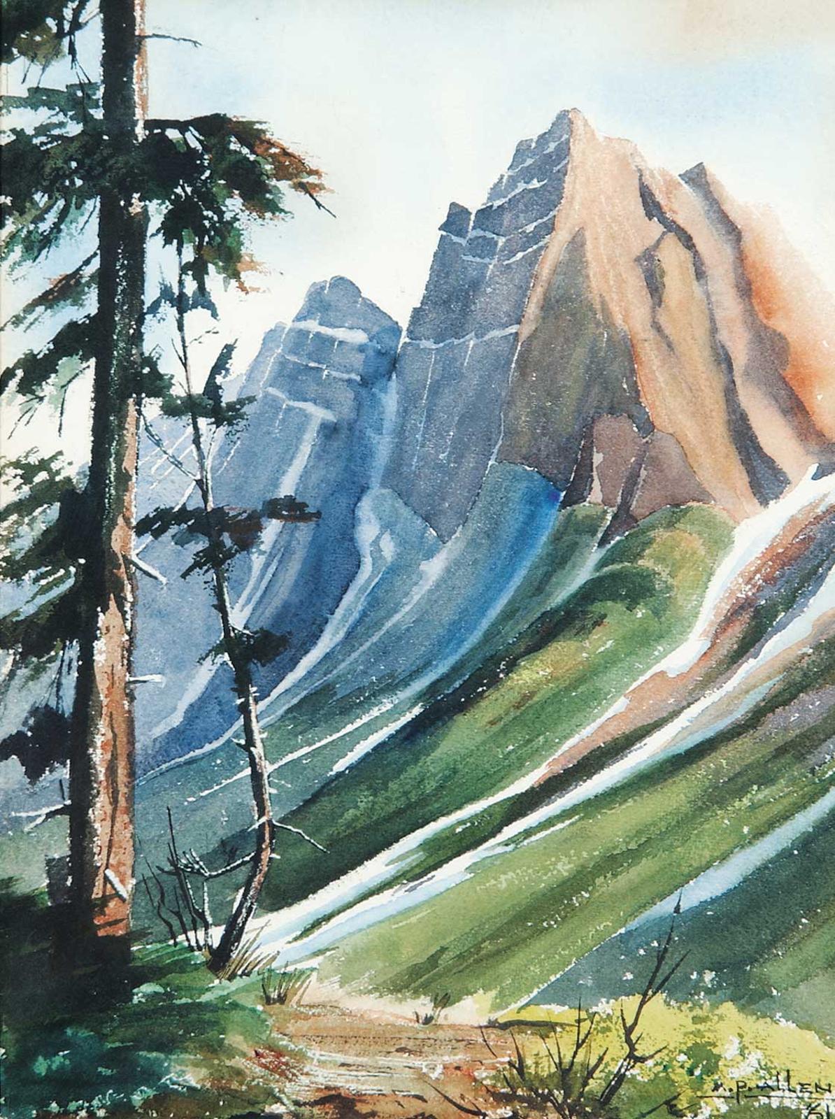 M.P. Allen - Untitled - Mountain Scene