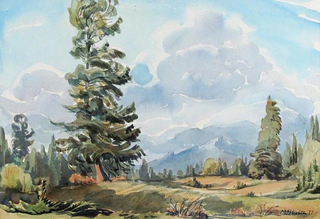 Margaret Dorothy Shelton (1915-1984) - Cloudy Day In The Foothills; 1977