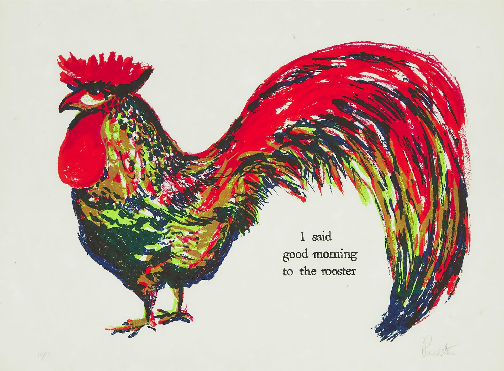 Charles Pachter (1942) - I Said Good Morning To The Rooster, 1965