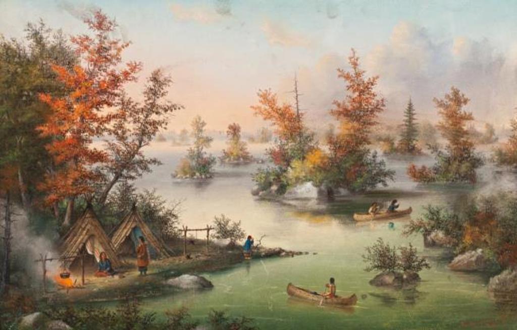 Alfred Worsley Holdstock (1820-1901) - The Thousand Islands from Wolfe Island
