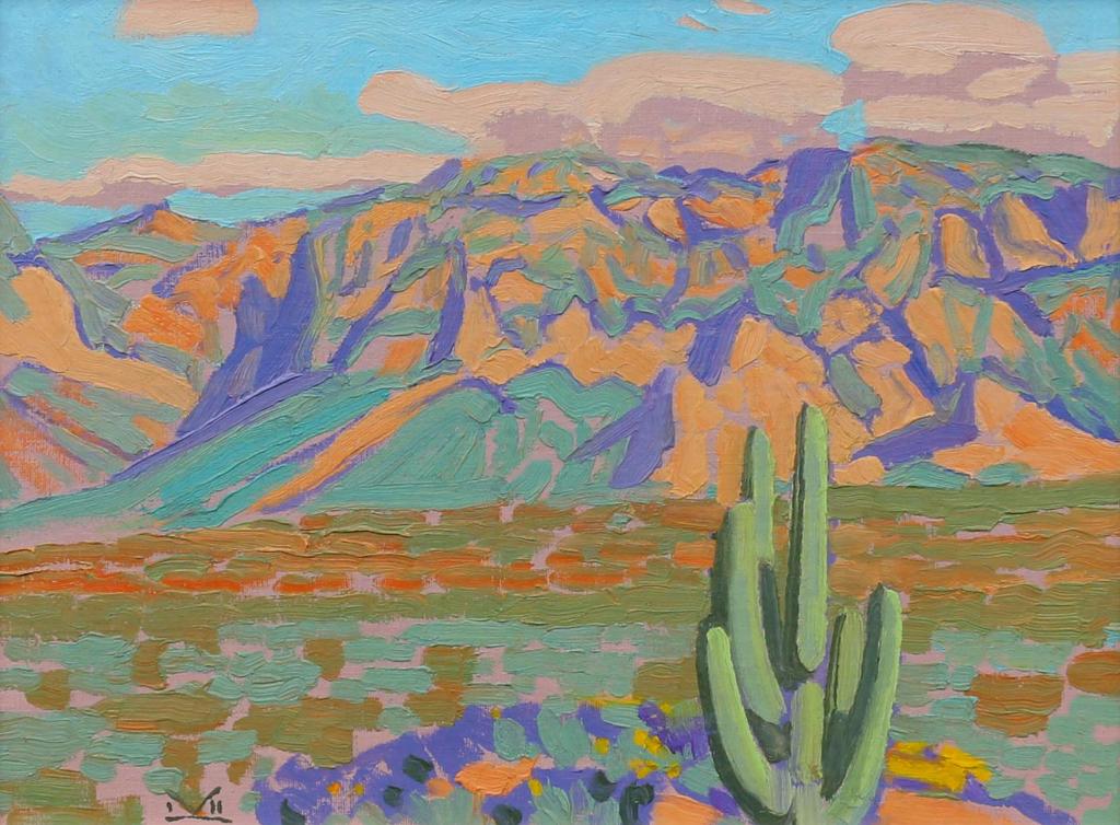 Illingworth Holey (Buck) Kerr (1905-1989) - Usery Mountains Near Saguaro Lake; 1982