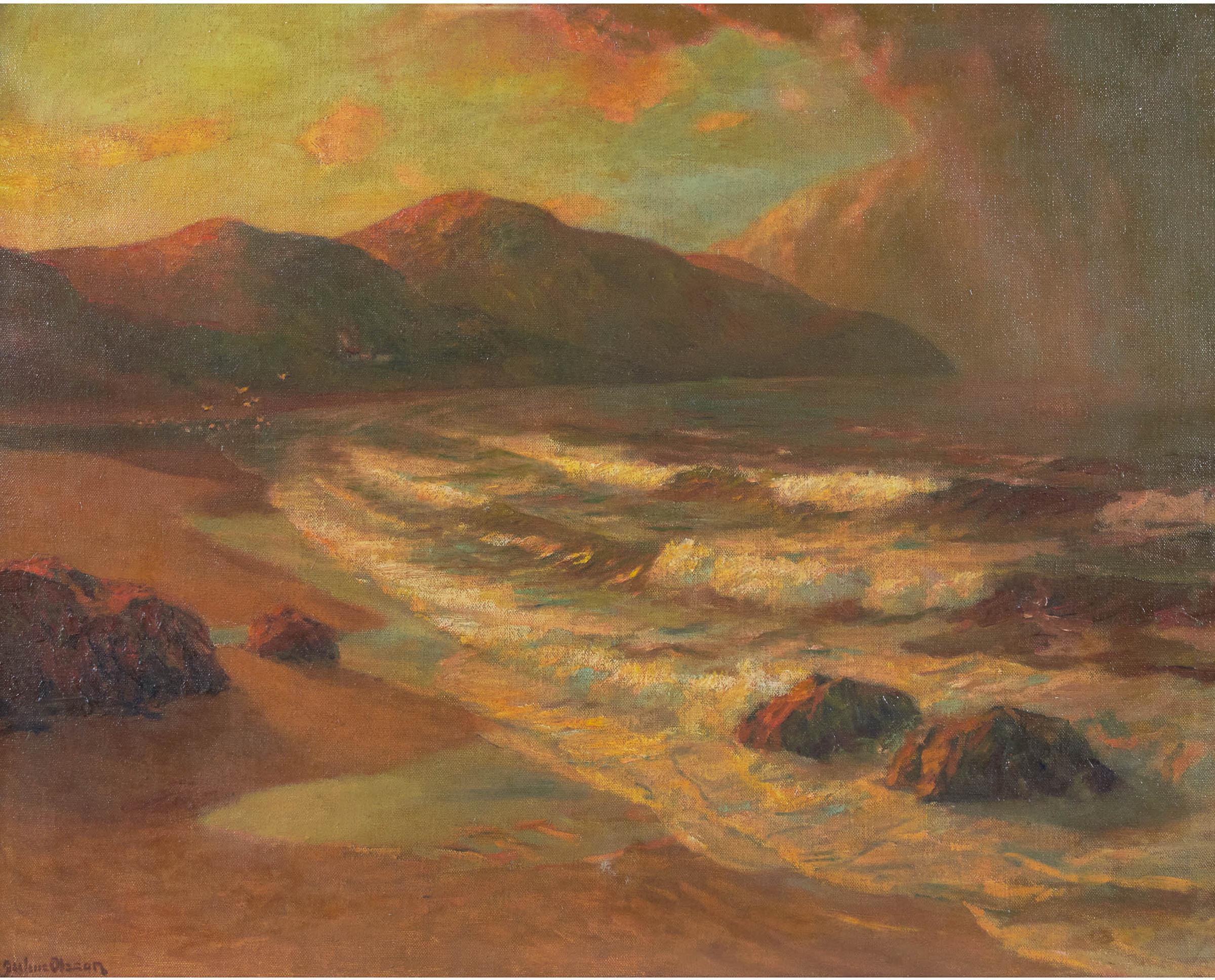Albert Julius Olsson - Untitled (Coastal Sunset)