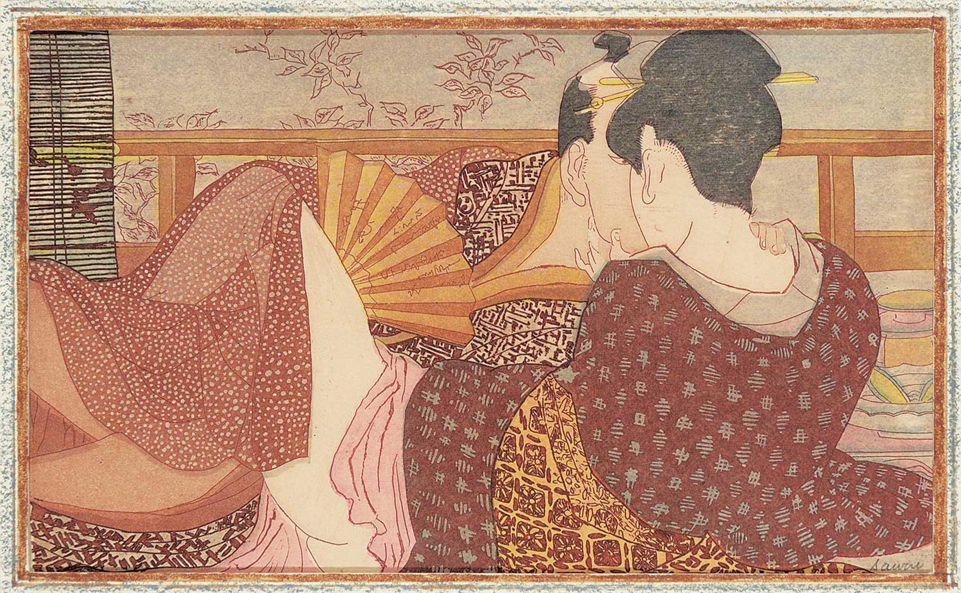 Noboru Sawai (1931-2016) - Untitled - Kissing Couple