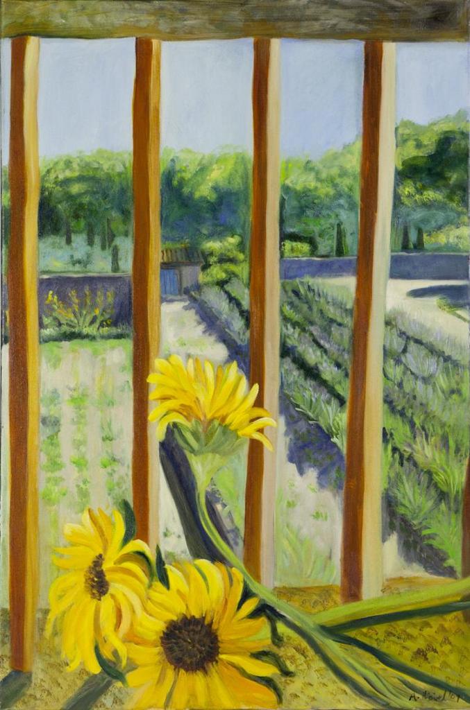 Antoinette Herivel (1943) - St. Remy (Through Van Gogh's Window)