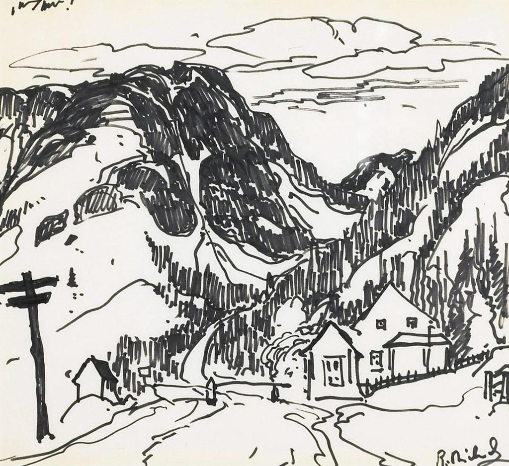 René Jean Richard (1895-1982) - Village In The Valley