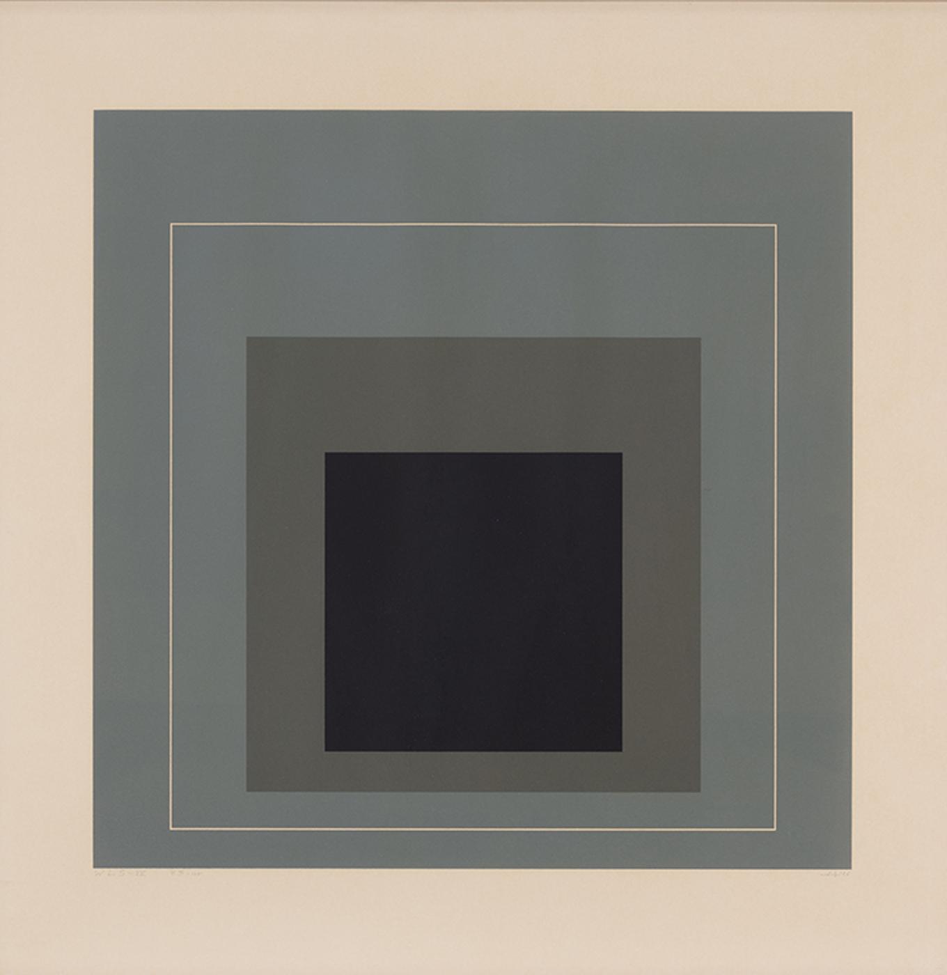 Josef Albers (1888-1976) - WLS IX, from White Line Squares (Series II)