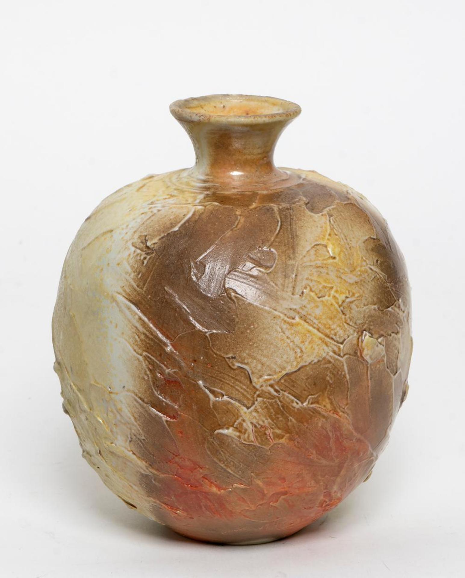 Jack Sures (1934-2018) - Medium Brown and Tan Vase