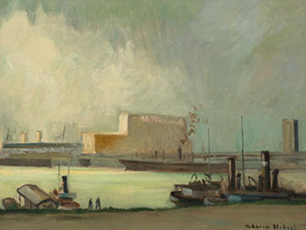 Adrien Hébert (1890-1967) - From Mackay Pier, Montreal (Port de Montréal)