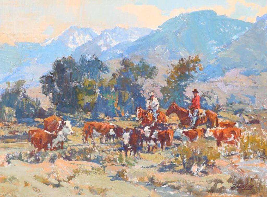 Jack [Jac] Elmo King (1920-1998) - Herding Cattle