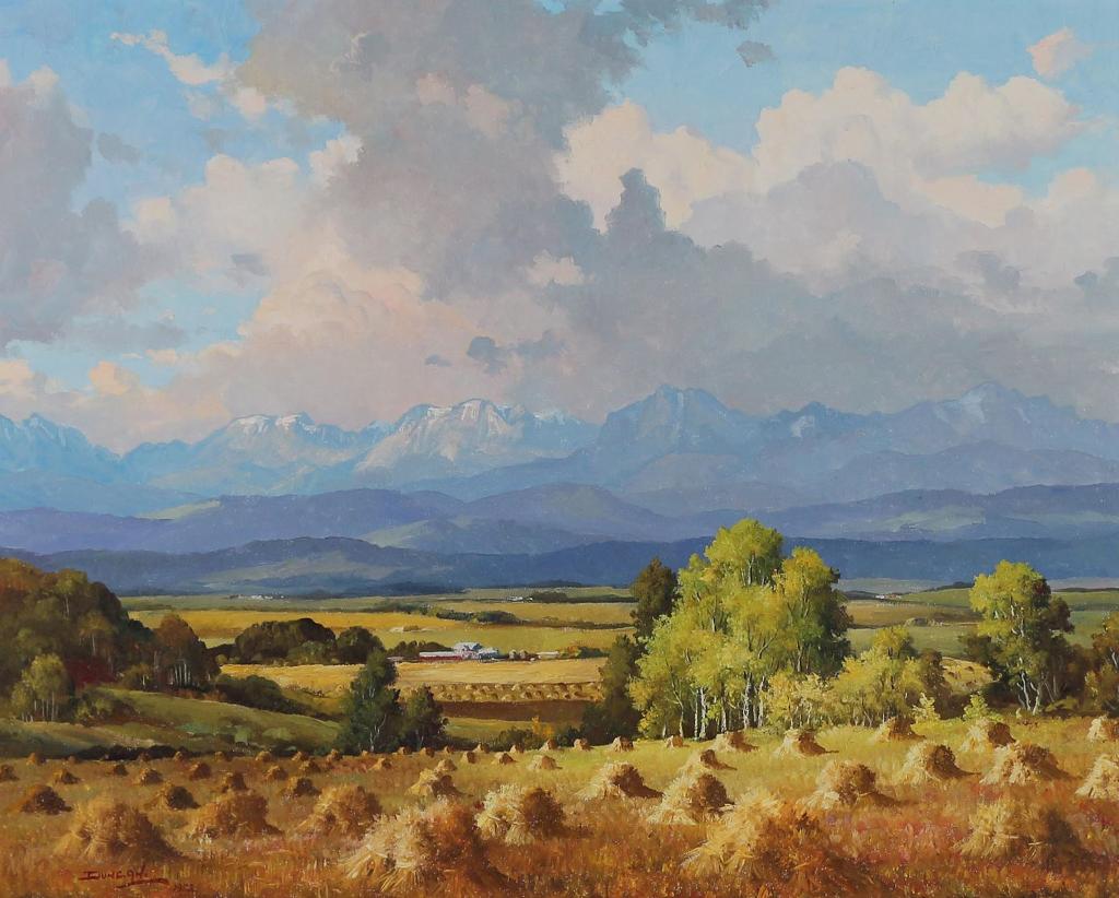 Duncan Mackinnon Crockford (1922-1991) - A Gleam Of Sunlight, The Calling Valley Near Black Diamond, Alberta; 1982