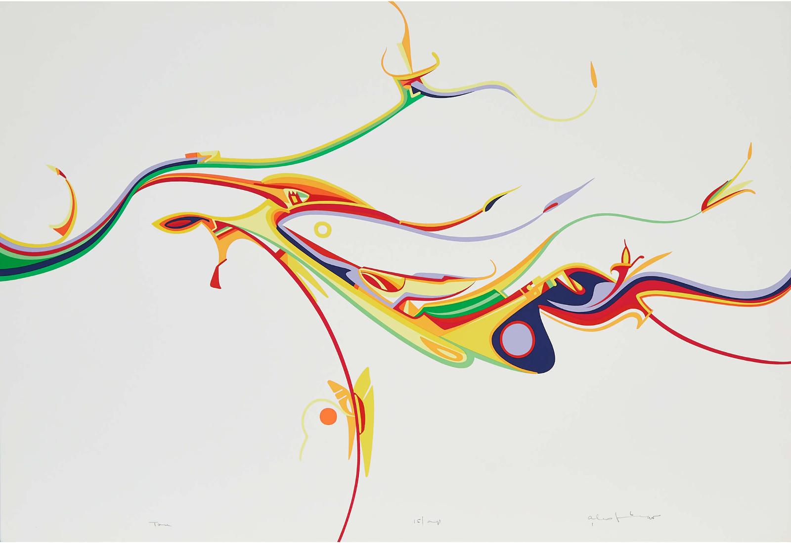 Alex Simeon Janvier (1935) - Two Abstract Works
