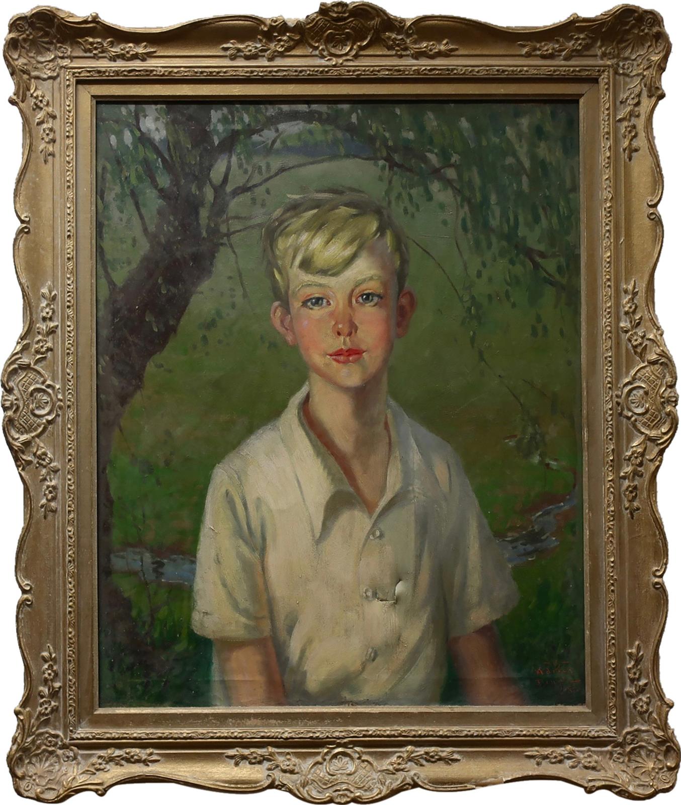 John Adrian Darley Dingle (1911-1974) - Portrait Of A Young Lad