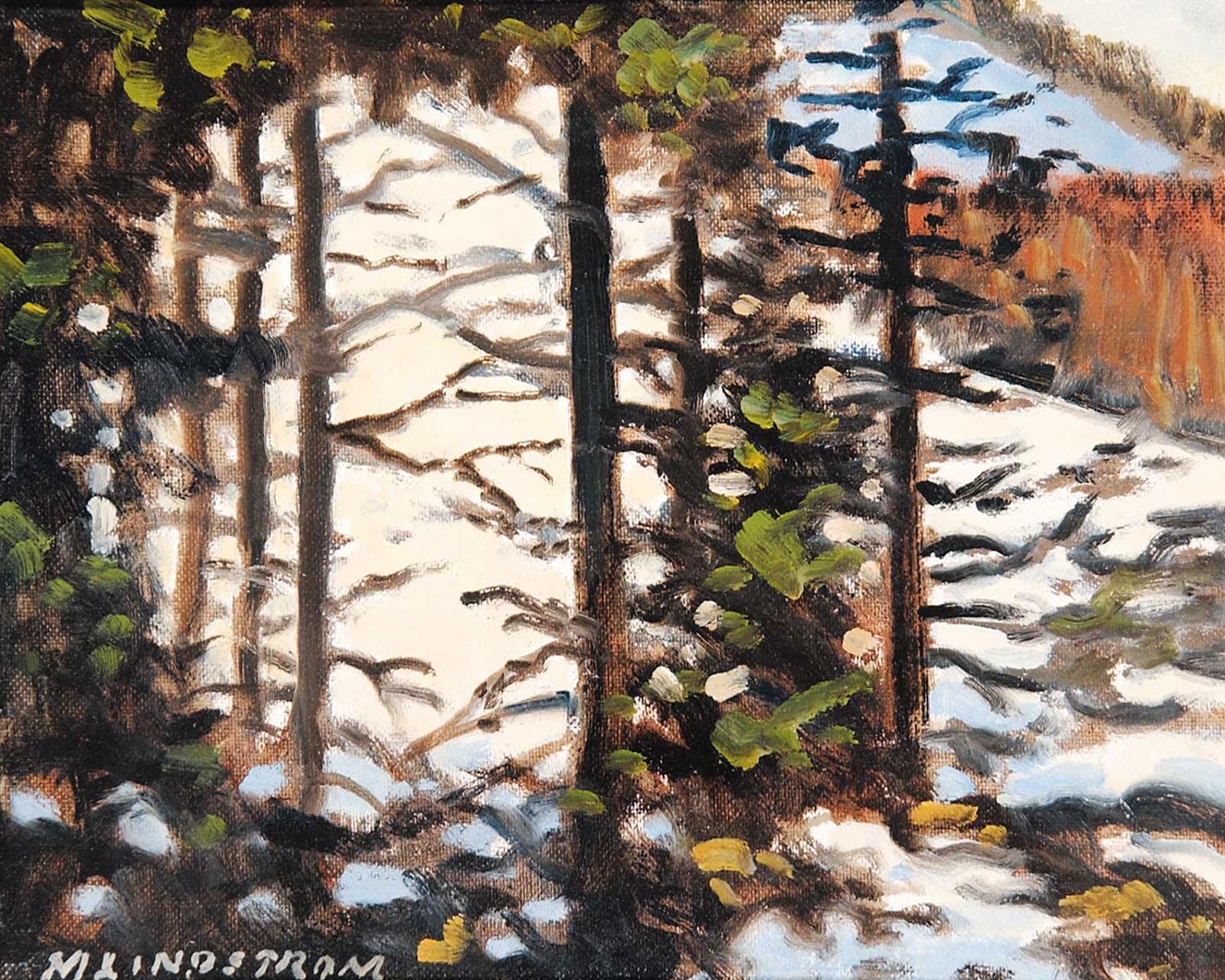 Matt Lindstrom (1890-1975) - Untitled - Trees in Winter