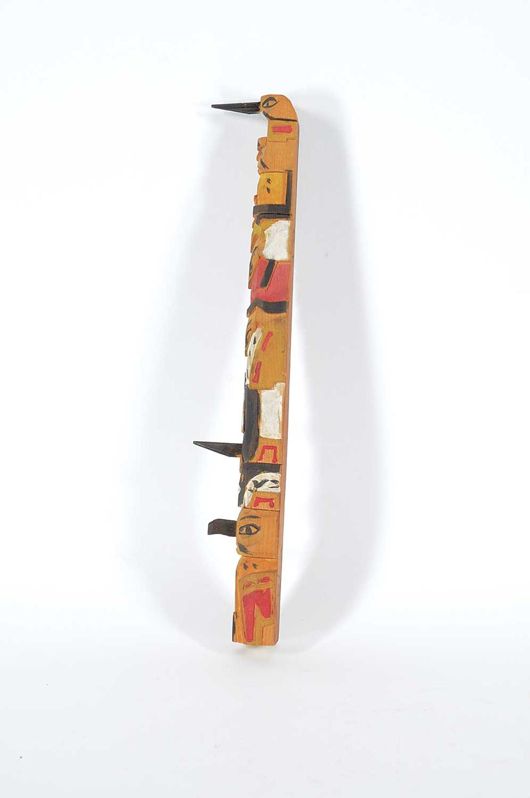 First Nations Basket School - Delicate Small Totem Pole