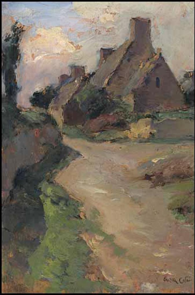 Marc-Aurèle de Foy Suzor-Coté (1869-1937) - Maisons Bretonnes, Porz-Guen, Bretagne