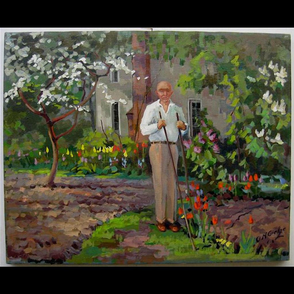 Otto N. Grebze (1910-1999) - In The Garden
