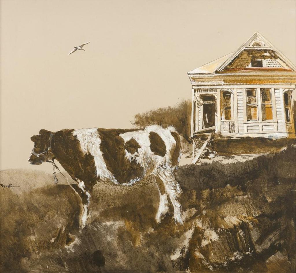 Raymond Chow (1941) - Cow by a White House