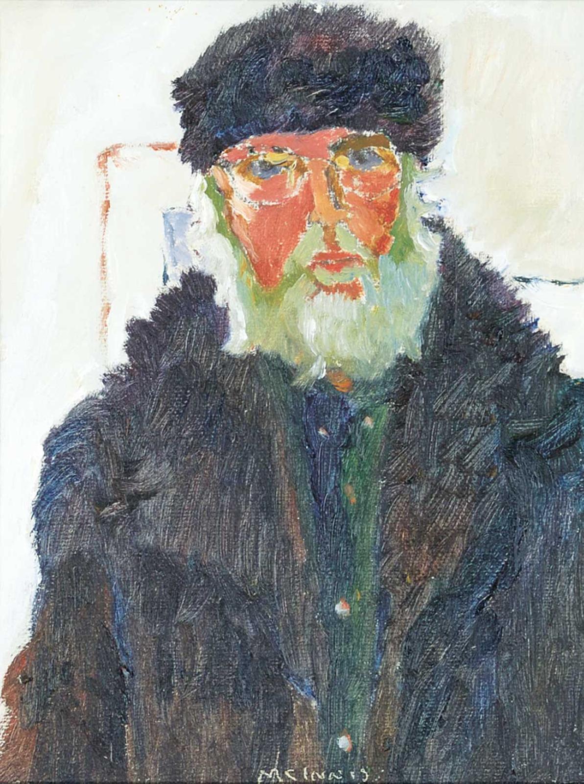 Robert F.M. McInnis (1942) - Untitled - Portrait of a Bearded Man