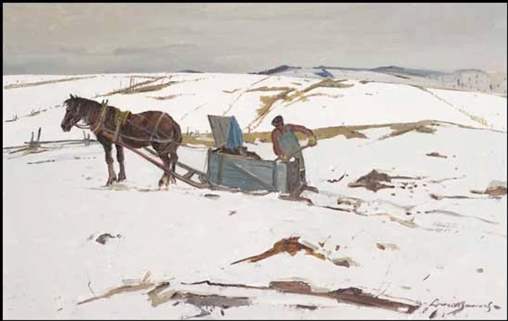 Lorne Holland George Bouchard (1913-1978) - Travail du printemps, Comté Charlevoix, PQ