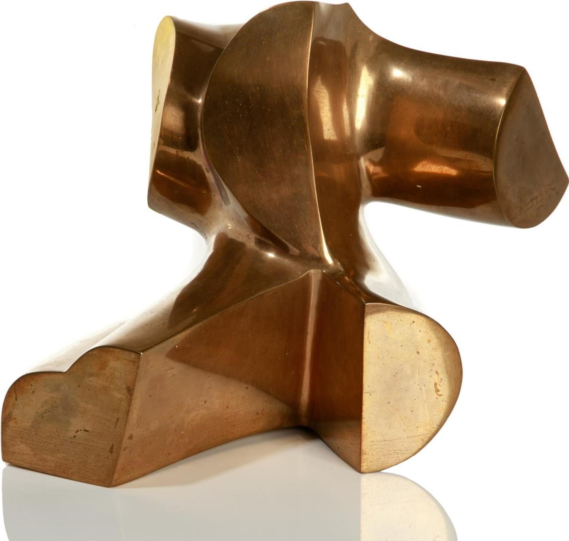 Augustin Filipovic (1931-1998) - Mid 20th C. An abstract figural gilded bronze sculpture, inscribed signature A. Filipovic towards the bottom of the base