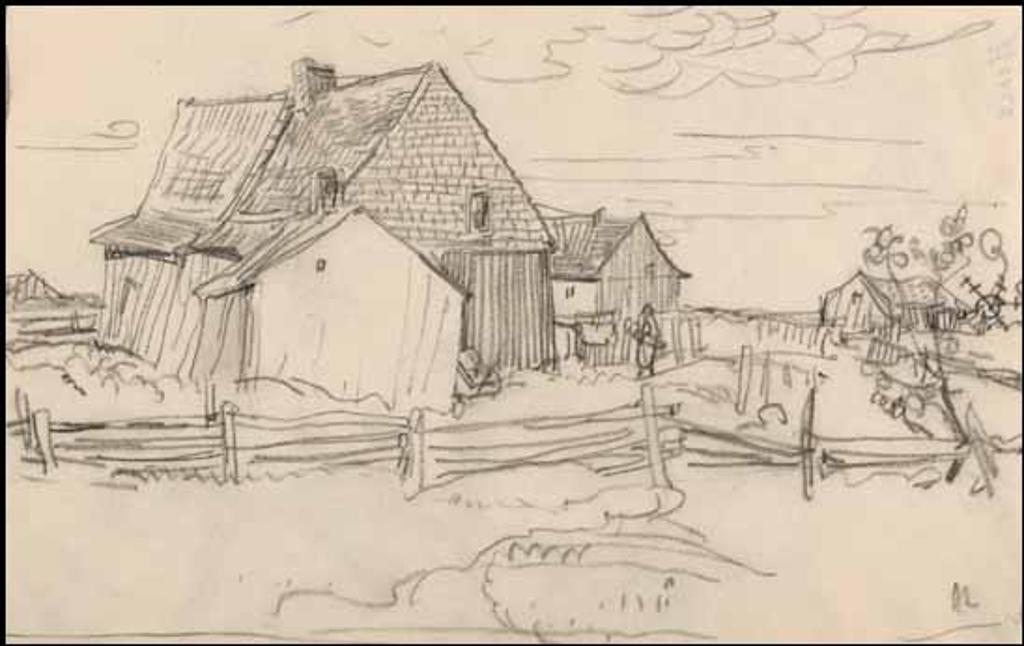 Arthur Lismer (1885-1969) - Farm Scene