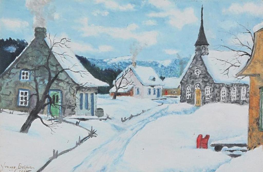 Yvonne Bolduc (1905-1983) - Quebec Village; 1933