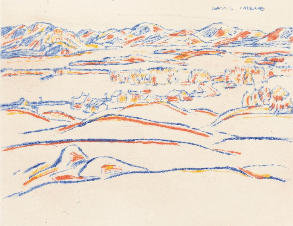 David Browne Milne (1882-1953) - Lake Placid, Winter Sunset