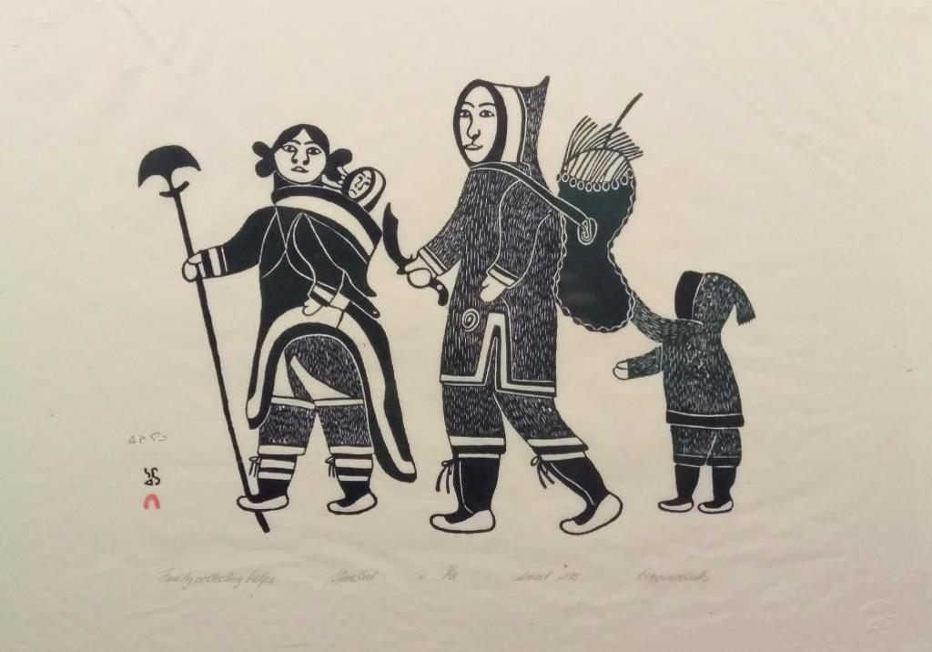 Egevadluq (Eegyvuldluk) Ragee (1920-1983) - Family Collecting Kelp