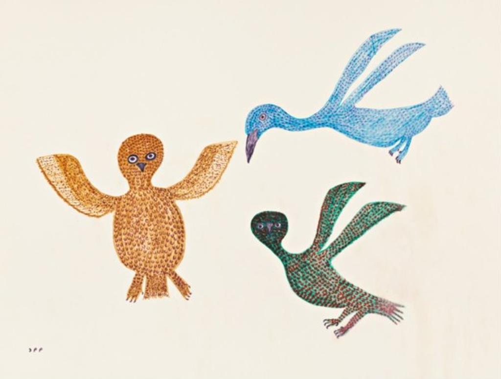 Tukiki Atamik (1915-1991) - Untitled (Three Birds), ca. 1971-73