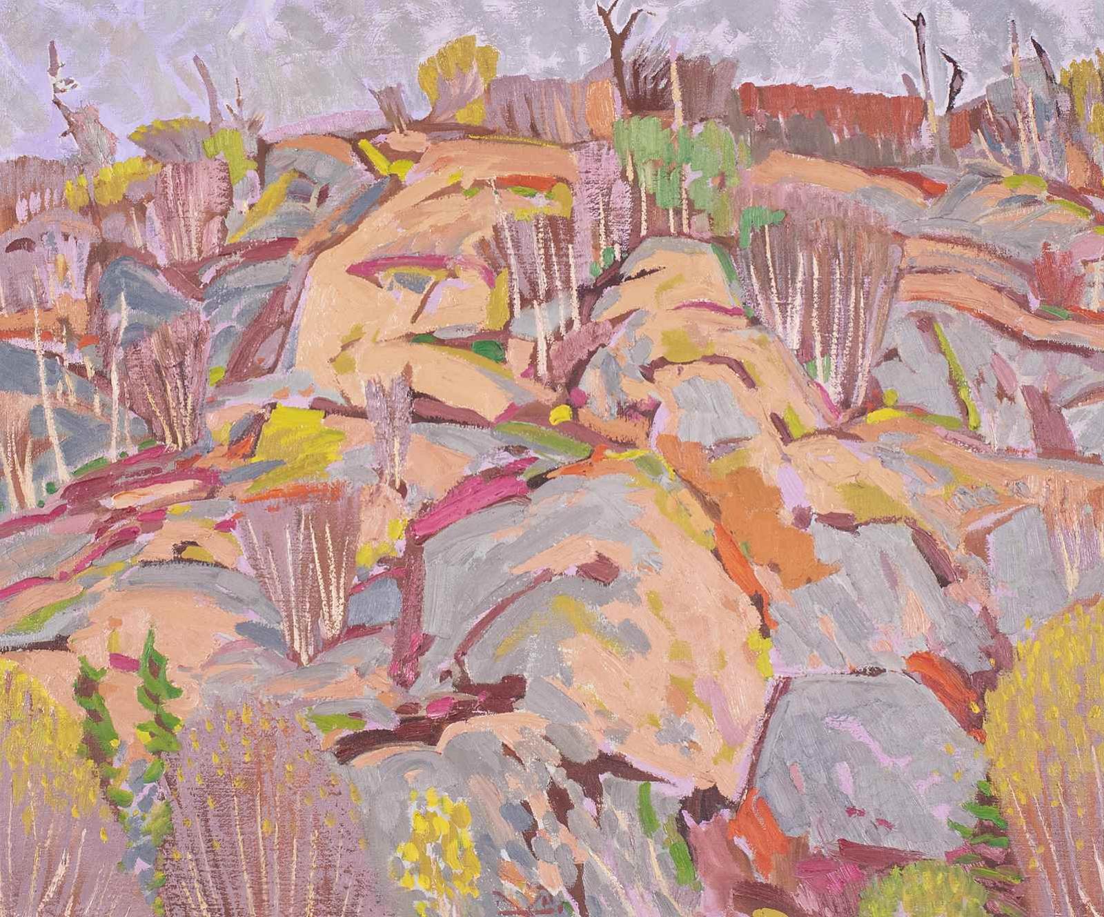 Illingworth Holey (Buck) Kerr (1905-1989) - Rocks, Wawa, Ontario; 1968