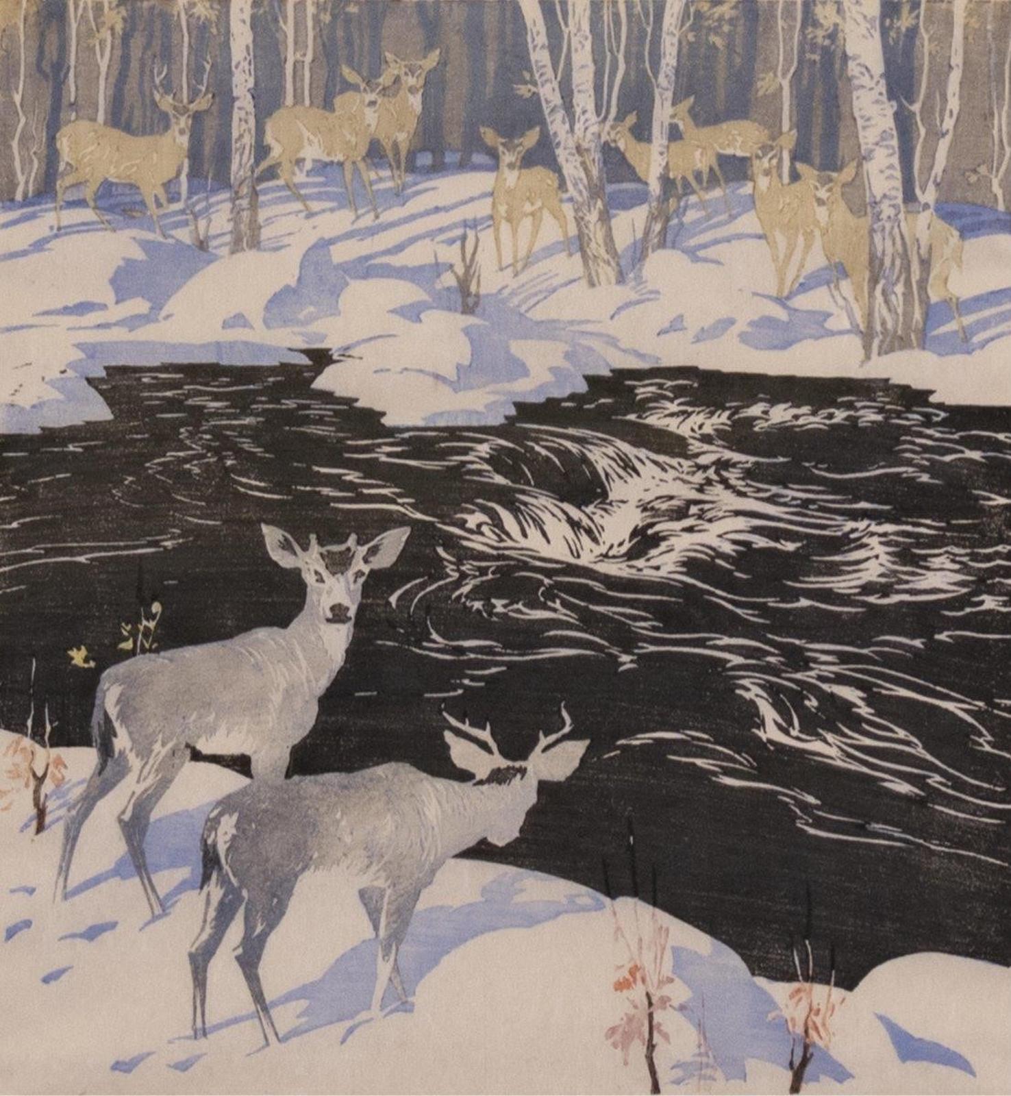 Barbara Harvey Leighton (1911-1986) - Deer, Kananaskis