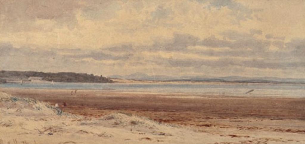 Albert Hartland (1840-1893) - Clam Gathering at Low Tide
