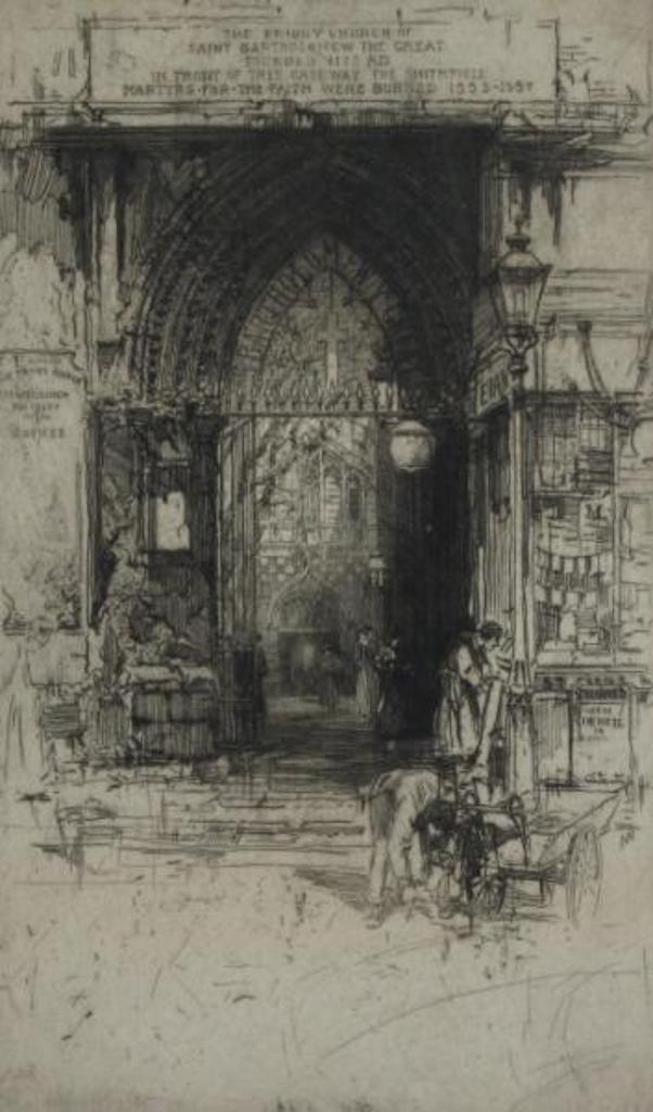 E. Hedley Fitton (1859-1929) - Gateway, The Priory Church Of Saint Bartholomew The Great