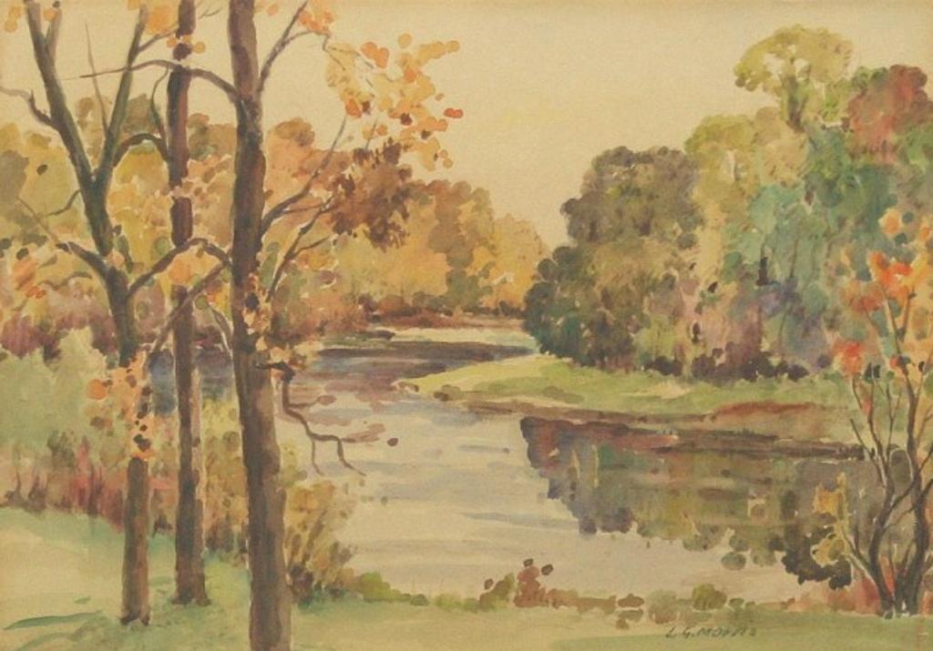 Lincoln Godfrey Morris (1887-1967) - Autumn River Scene