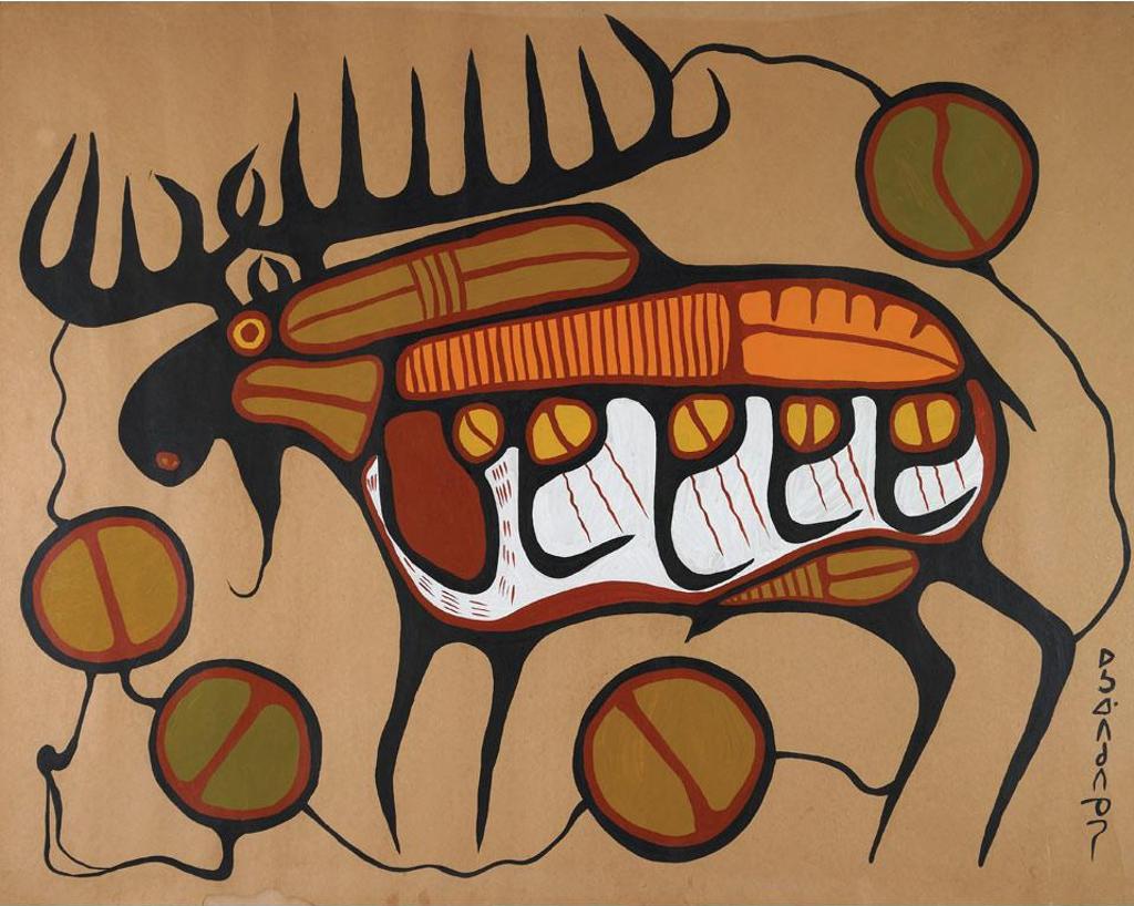 Norval H. Morrisseau (1931-2007) - Untitled (Moose)