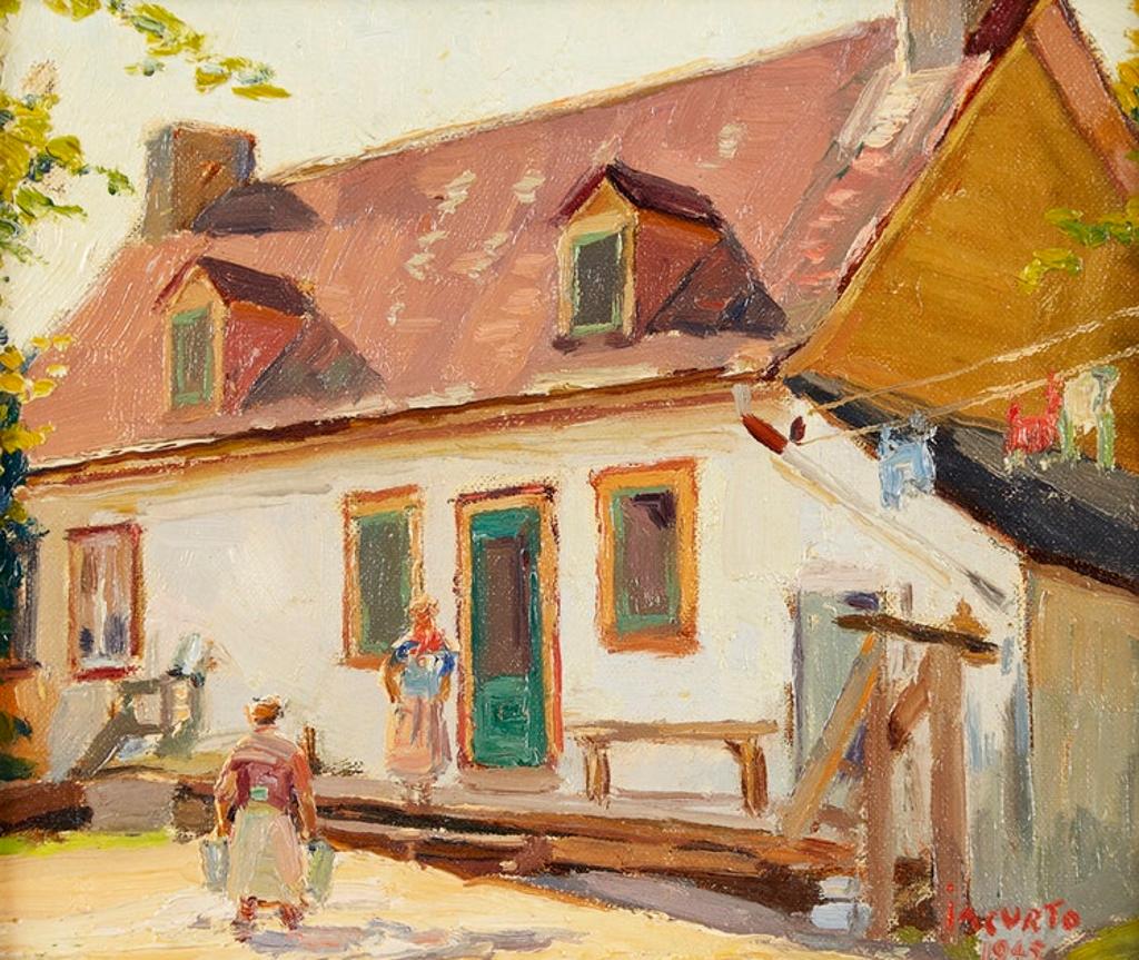 Francesco (Frank) Iacurto (1908-2001) - Untitled (Village Scene)