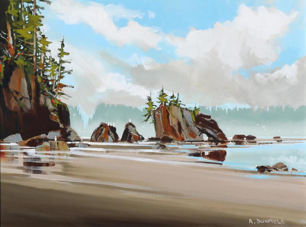 Allan Dunfield (1950) - A Soft Approach (A Quiet Place On Vancouver Islands West Coast); 2015