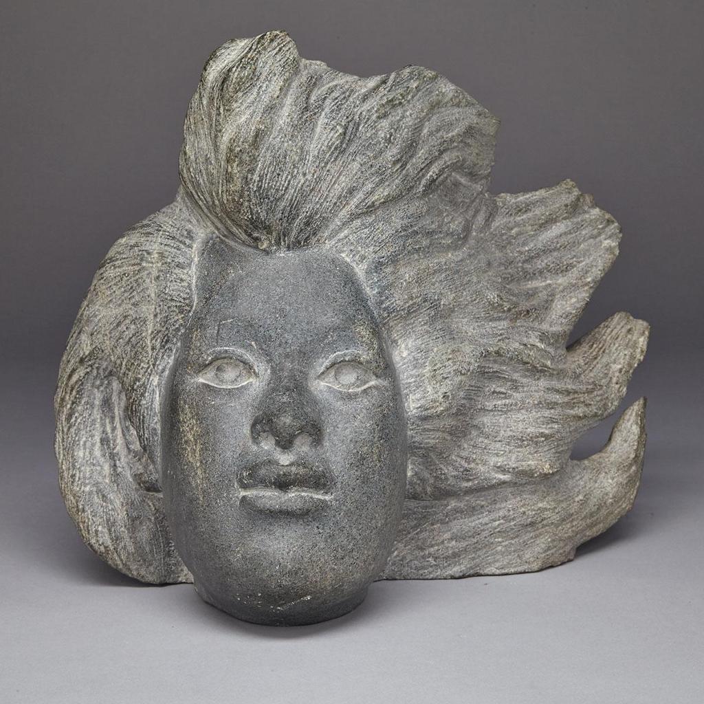 Henry Evaluardjuk (1923-2007) - Head Of A Woman With Windswept Hair