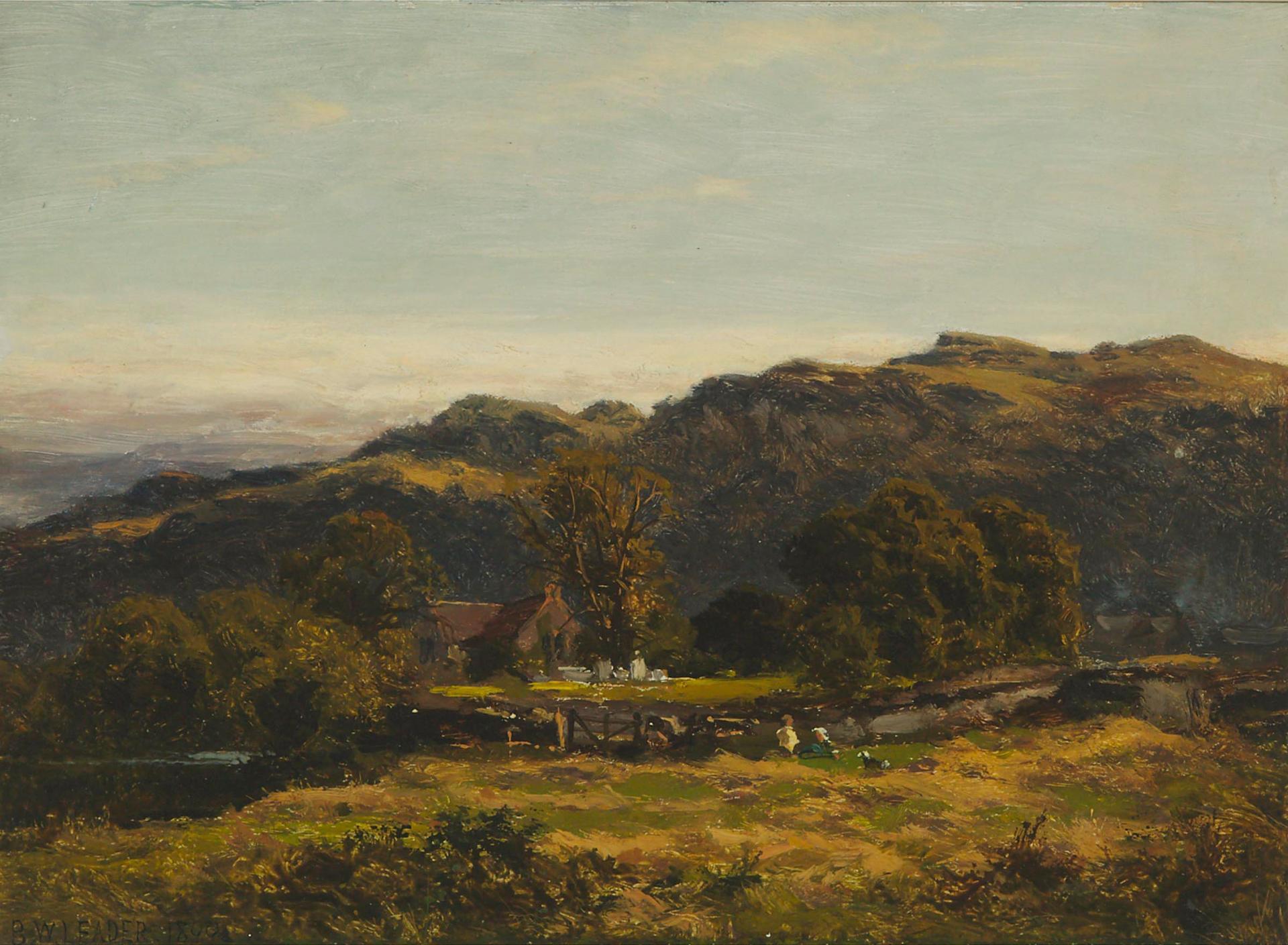 Benjamin Williams Leader (1831-1923) - The Church And Hills Bettws-Y-Coed [sic], 1899