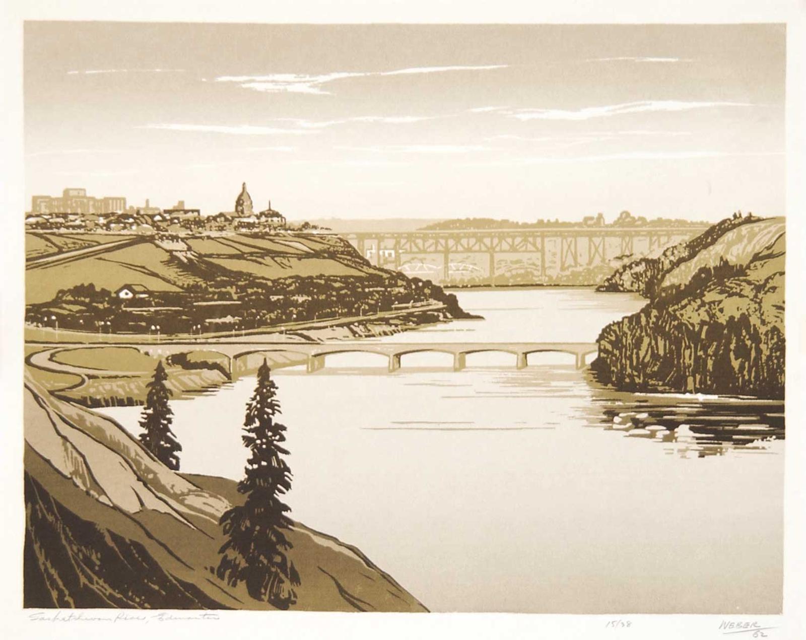 George Weber (1907-2002) - Saskatchewan River, Edmonton  #15/38